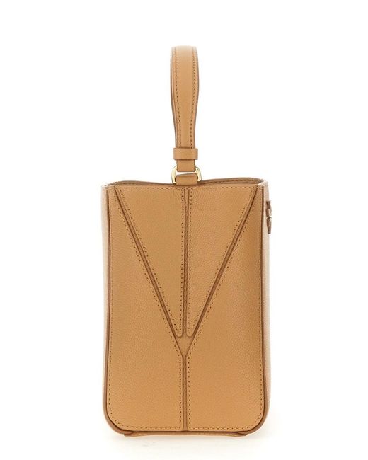 Tory Burch Brown Borsa A Secchiello "mcgraw"