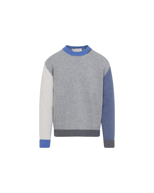 Marni Blue Roundneck Pullover for men