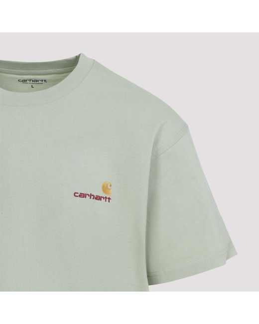 Carhartt Gray Ss American Script T-Shirt for men