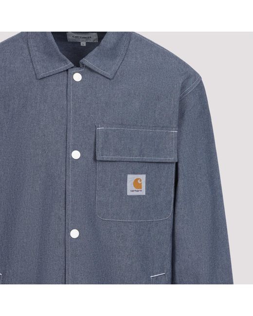 Carhartt Blue Coach Jacket for men
