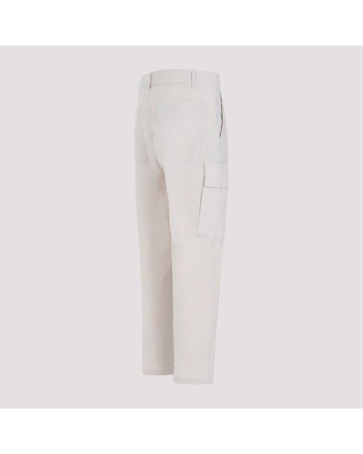 Etro White Cargo Trousers for men