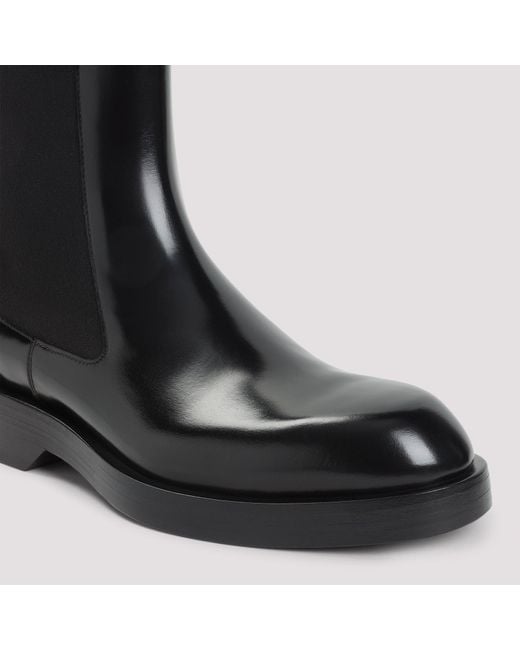 Jil Sander Black Calf Leather Boots for men