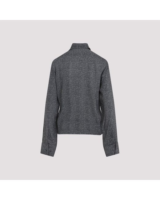 Ermanno Scervino Gray Printed Shirt