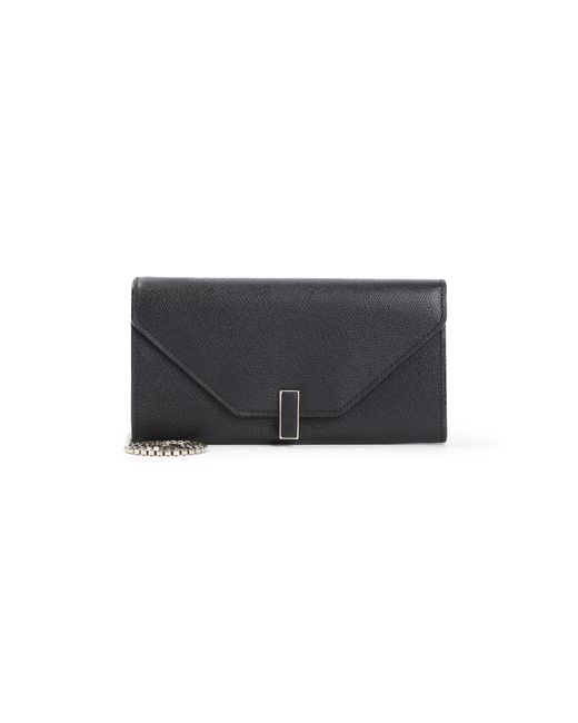 Valextra Black On Chain Wallet