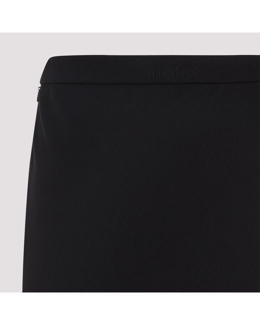 Max Mara Black Vernice Long Skirt