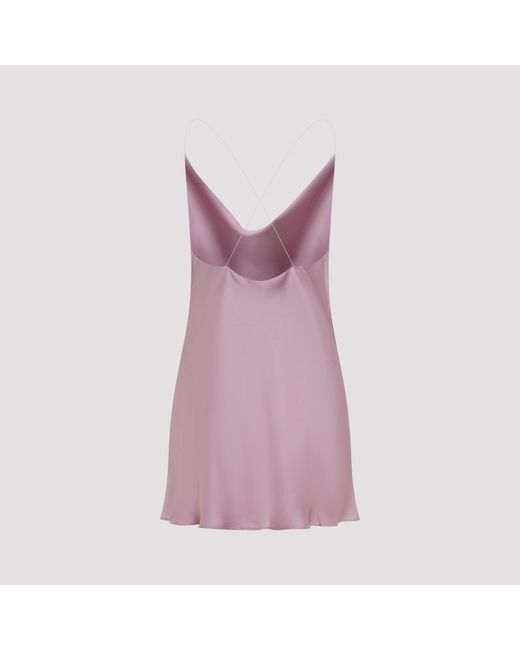 Y. Project Purple Evergreen Invisible Strap Slip Dress