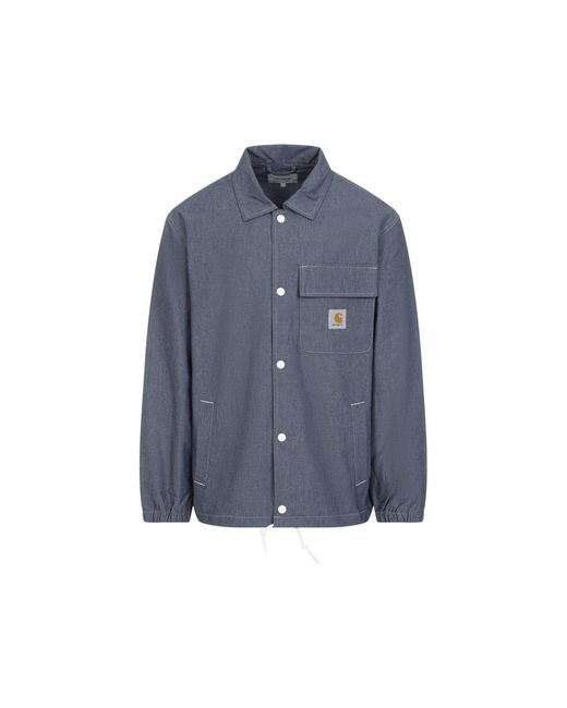 Carhartt Blue Coach Jacket for men