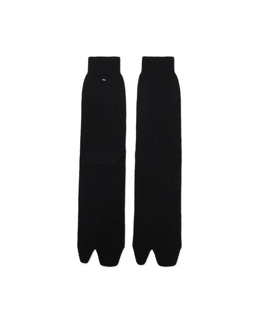 Maison Margiela Black Bootleg Socks for men
