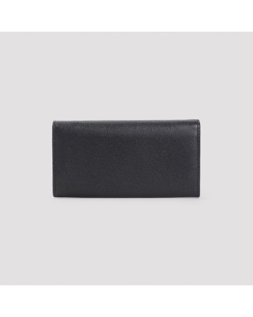 Valextra Black On Chain Wallet