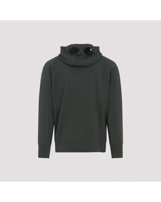 C P Company Black Open Hoodie for men