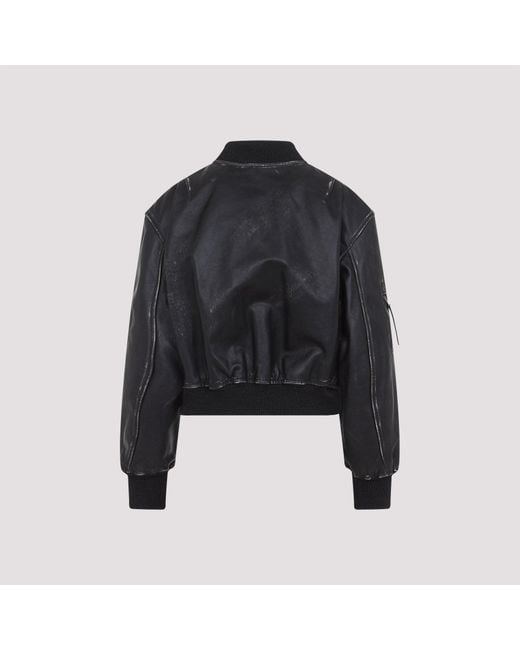 Acne Black Leather Jacket
