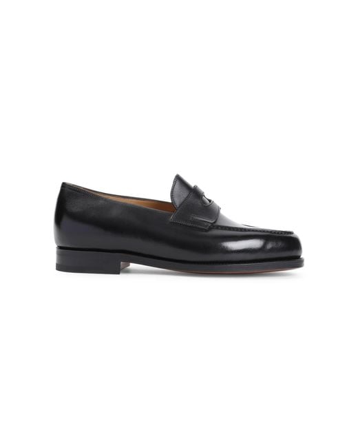 John Lobb Black Lopez Loafers for men
