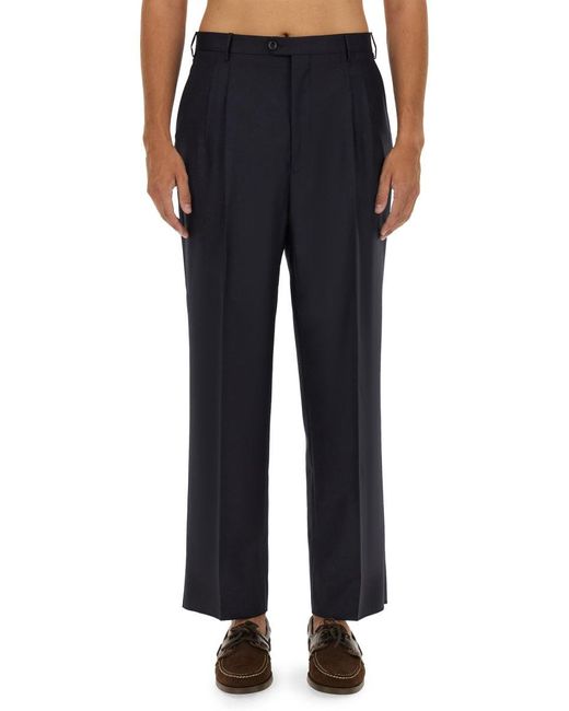 Etro Blue Wool Pants for men