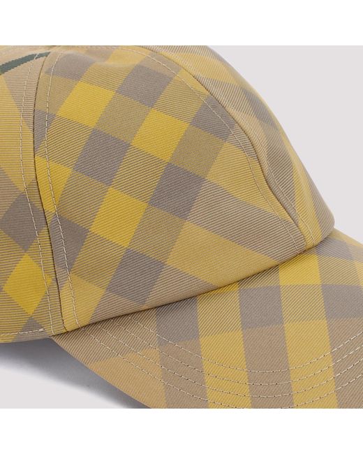Burberry Natural Check-Pattern Baseball Cap