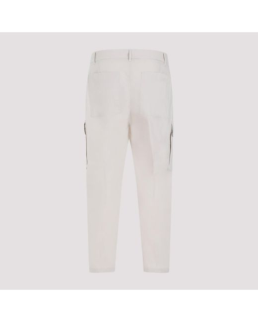 Etro White Cargo Trousers for men