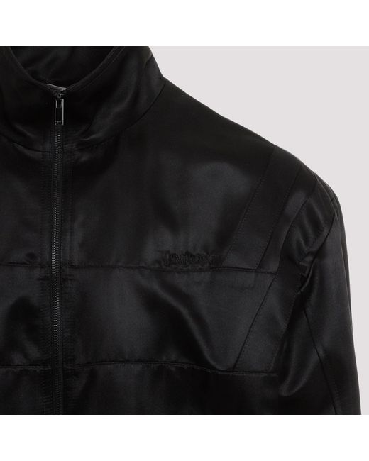 Saint Laurent Black Satin Teddy Jacket for men