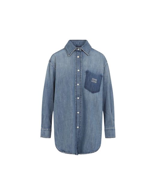 Miu Miu Blue Denim Shirt