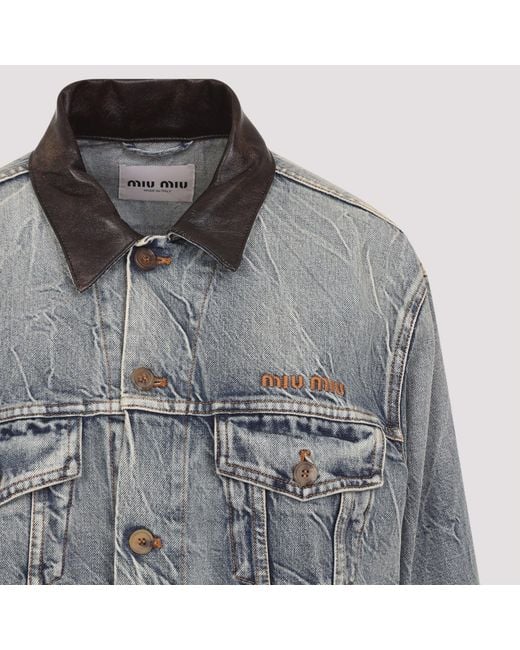 Miu Miu Gray Denim Jacket