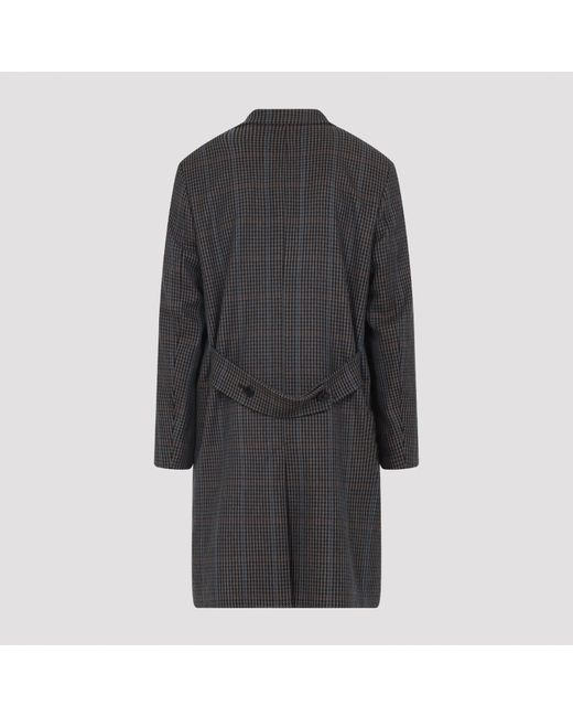Paul Smith Blue Wool Overcoat for men