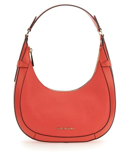 MICHAEL Michael Kors Red Preston Small Hobo Bag