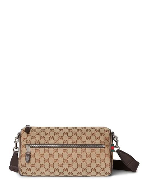 Gucci Brown Gg Cylindrical Bag for men