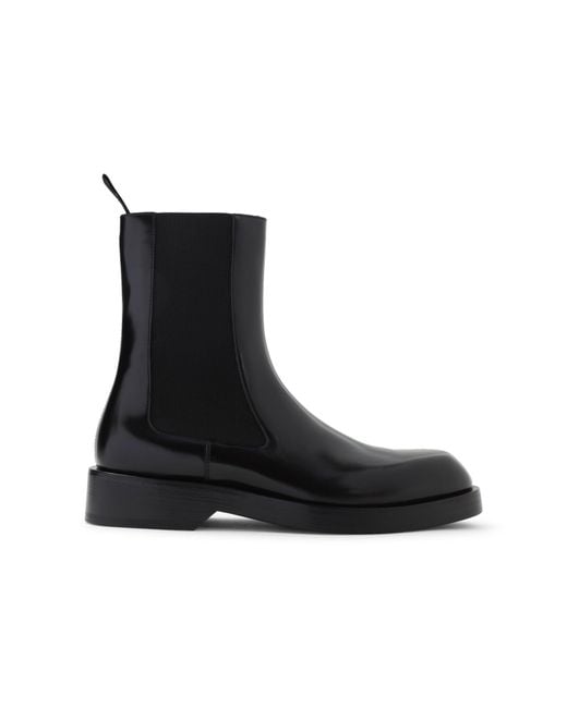 Jil Sander Black Calf Leather Boots for men