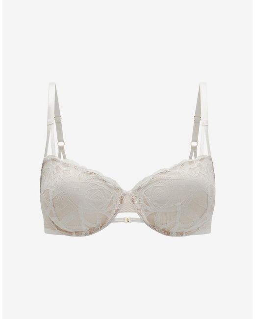 Thirdlove Rose Lace Unlined Demi Bra in White | Lyst
