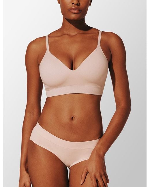 Thirdlove Pink Seamless Stretch Cotton Wireless Bra