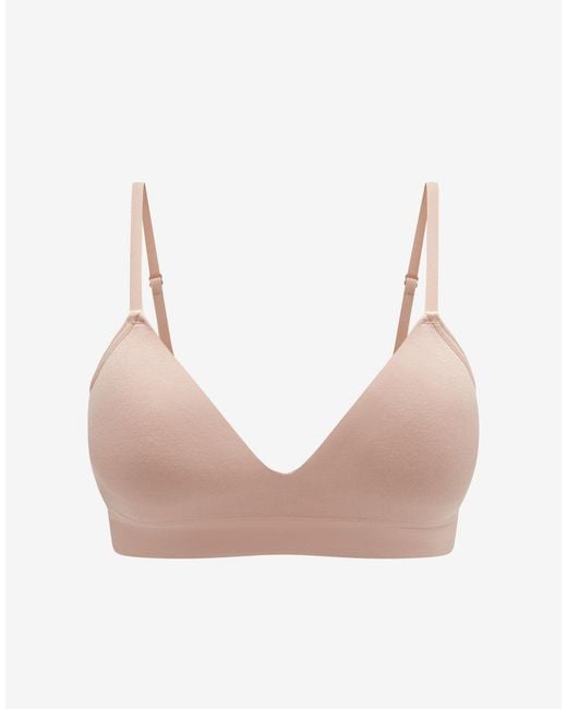 Thirdlove Pink Seamless Stretch Cotton Wireless Bra