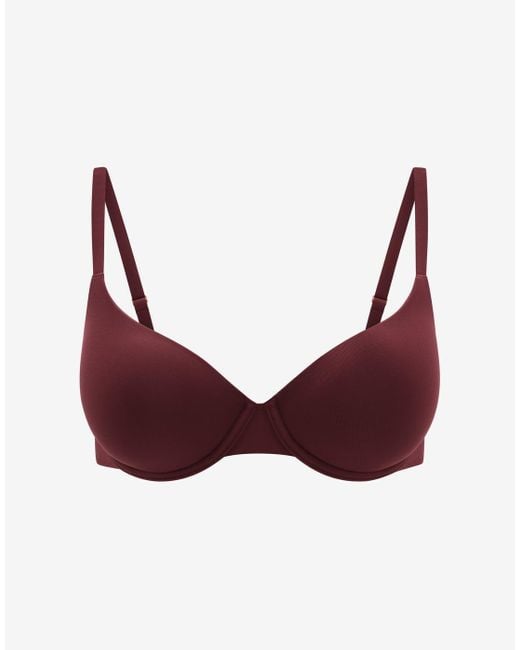 Thirdlove Women's Red Comfortstretch Back Smoothing T-Shirt Bra