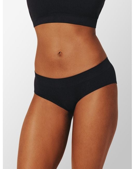 Thirdlove Black Seamless Stretch Cotton Hipster