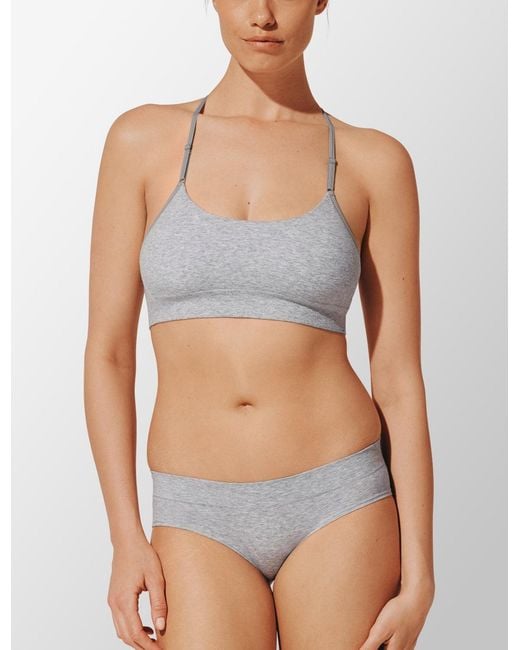 Thirdlove White Seamless Stretch Cotton Wireless Bralette