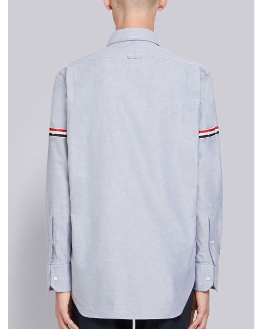 thom browne grosgrain armband oxford shirt