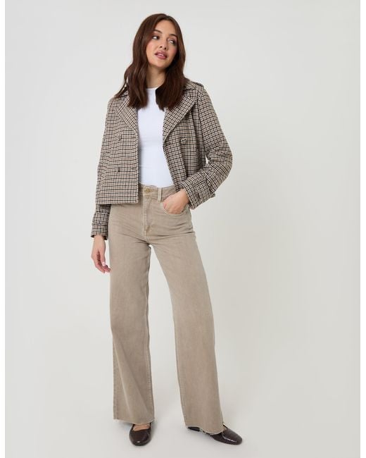 Threadbare Gray Faux Wool Cropped Jacket