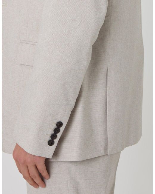 Threadbare Brown Tailored Fit Single Breasted Blazer for men