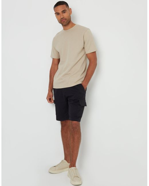 Threadbare Natural Textured T-Shirt for men