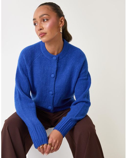 Threadbare Blue The Relaxed Knitted Cardigan