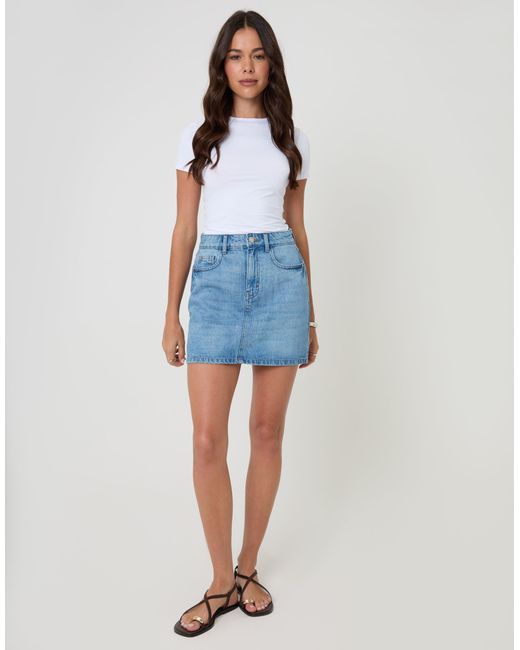Threadbare Blue 2 Pack Denim Mini Skirts