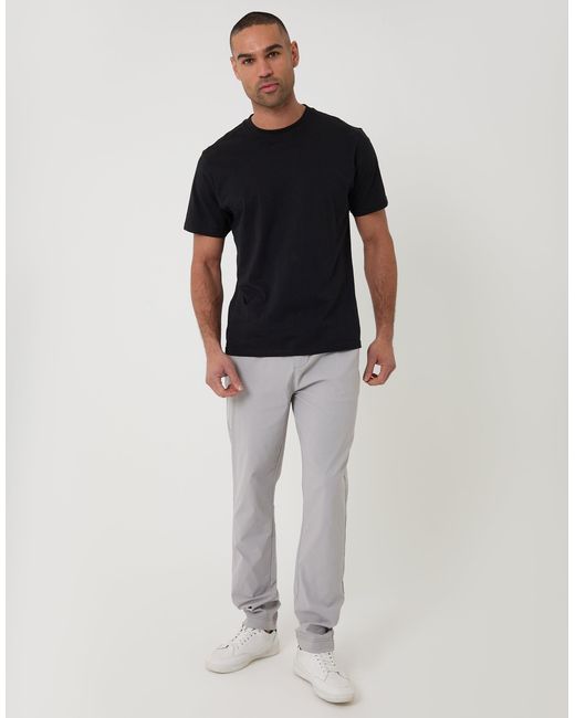 Threadbare Gray Slim Fit Stretch Trousers for men