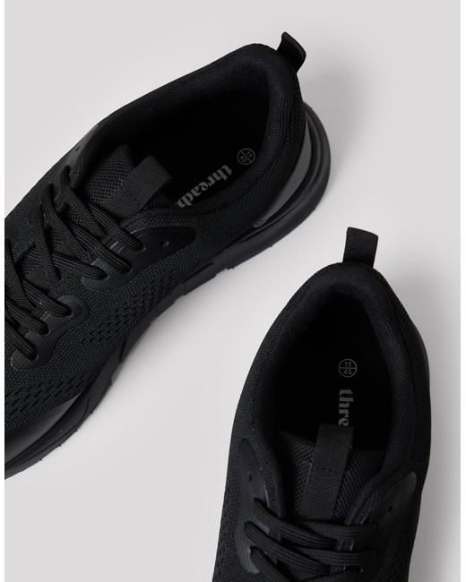 Threadbare Blue Textured Slip On Trainers for men