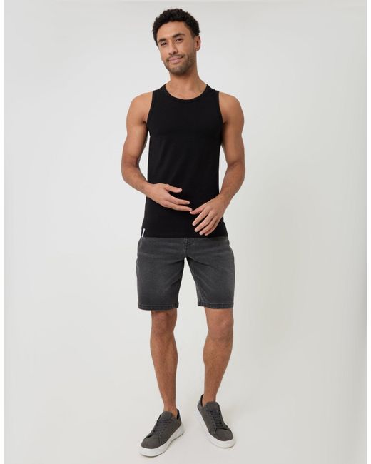Threadbare Multicolor 3 Pack Assorted Cotton Crew Neck Vests for men
