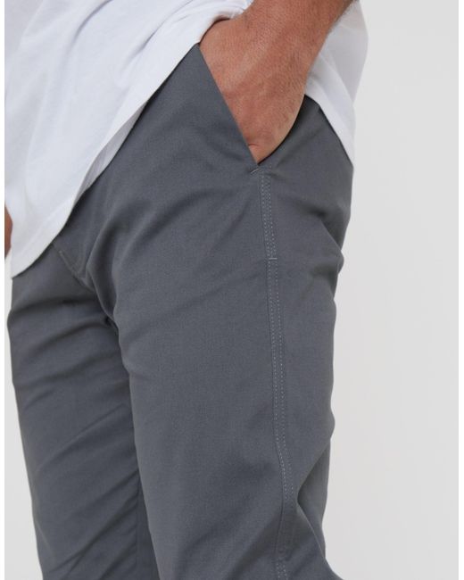 Threadbare Blue Slim Fit Chino Trousers for men