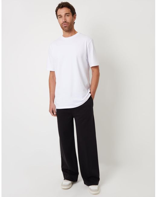 Threadbare Black Wide Leg Joggers for men