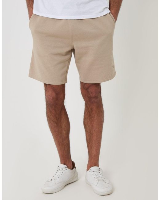 Threadbare White Sweat Shorts for men