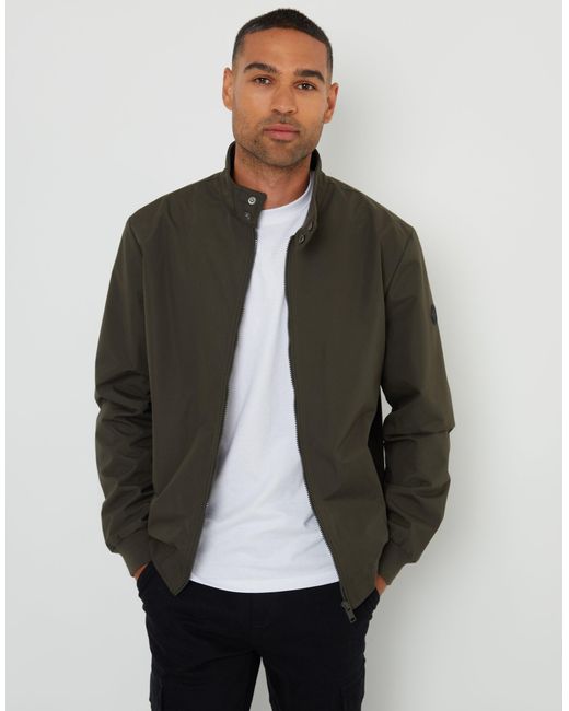 Threadbare Gray Showerproof Harrington Jacket for men