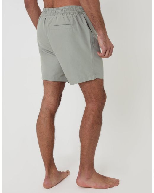Threadbare Gray 2 Pack Geo Arch Print Quick Dry Swim Shorts for men