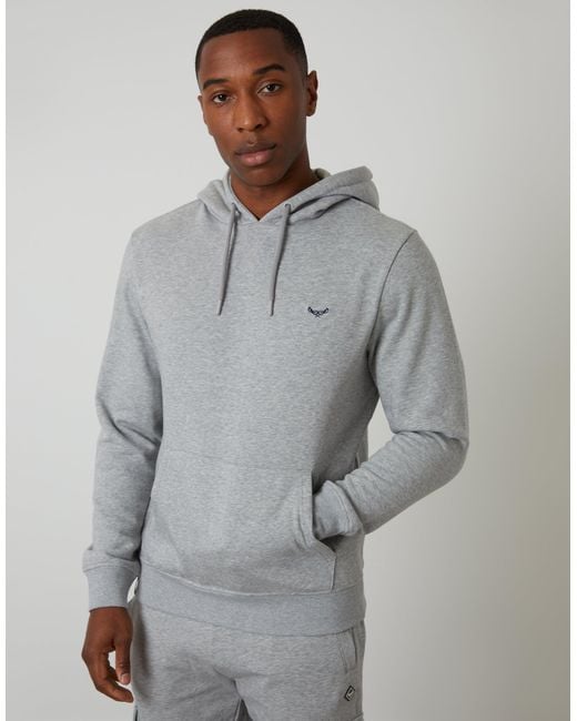 Threadbare Gray Overhead Hoodie for men