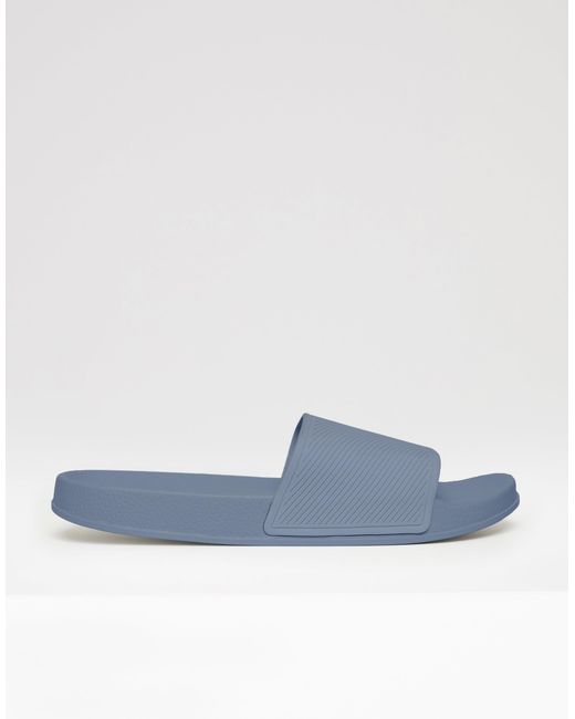 Threadbare Gray Sliders for men