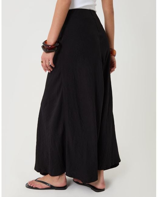 Threadbare White Tie Sash Midi Skirt