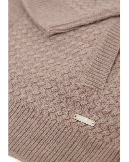 Threadbare Brown Knitted Shawl Cardigan for men